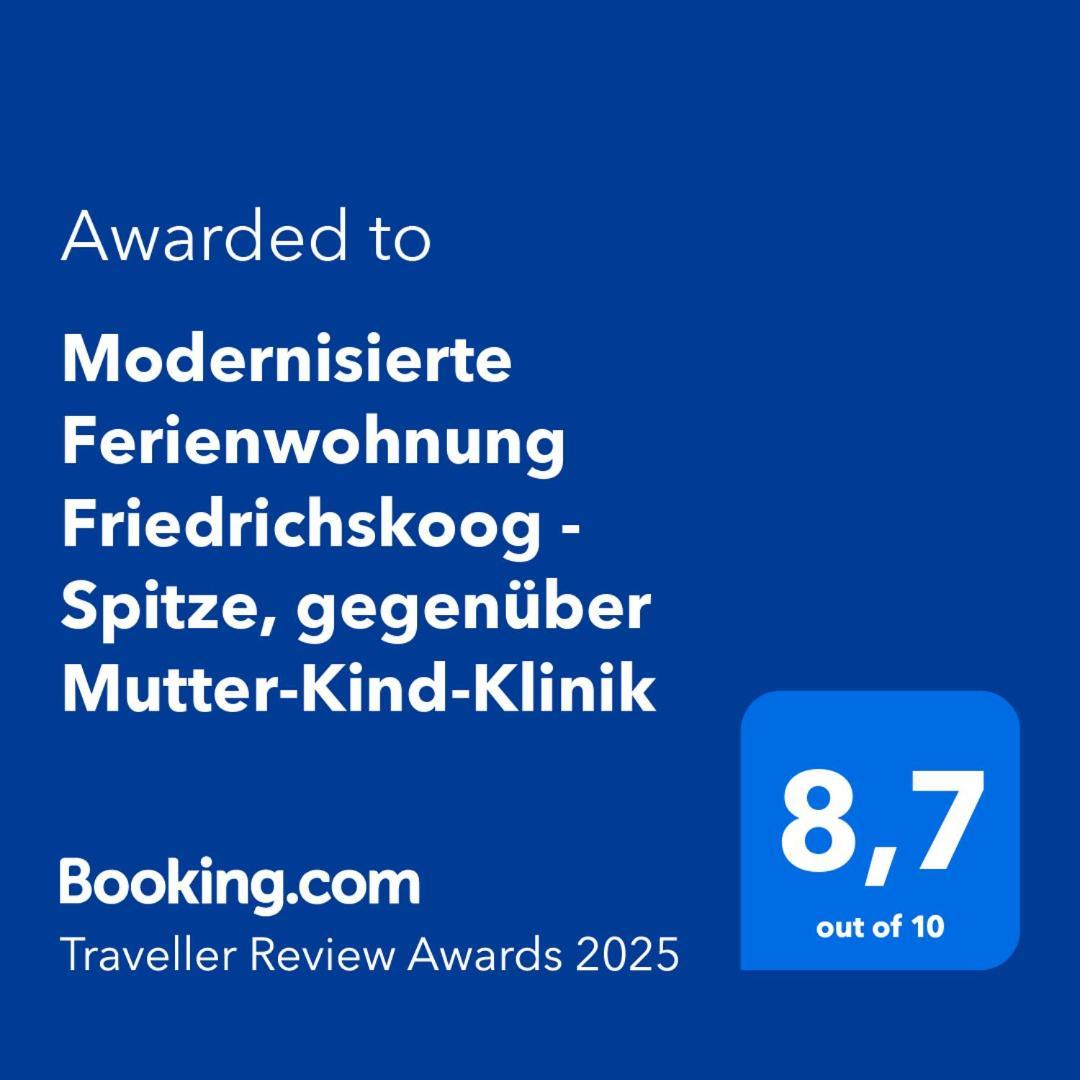Modernisierte Ferienwohnung Friedrichskoog - Spitze, Gegenueber Mutter-Kind-Klinik Eksteriør billede